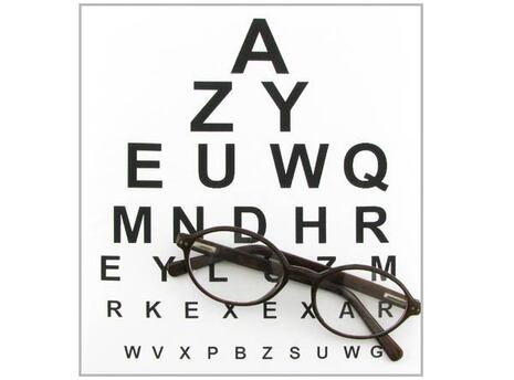 reading glasses eye chart